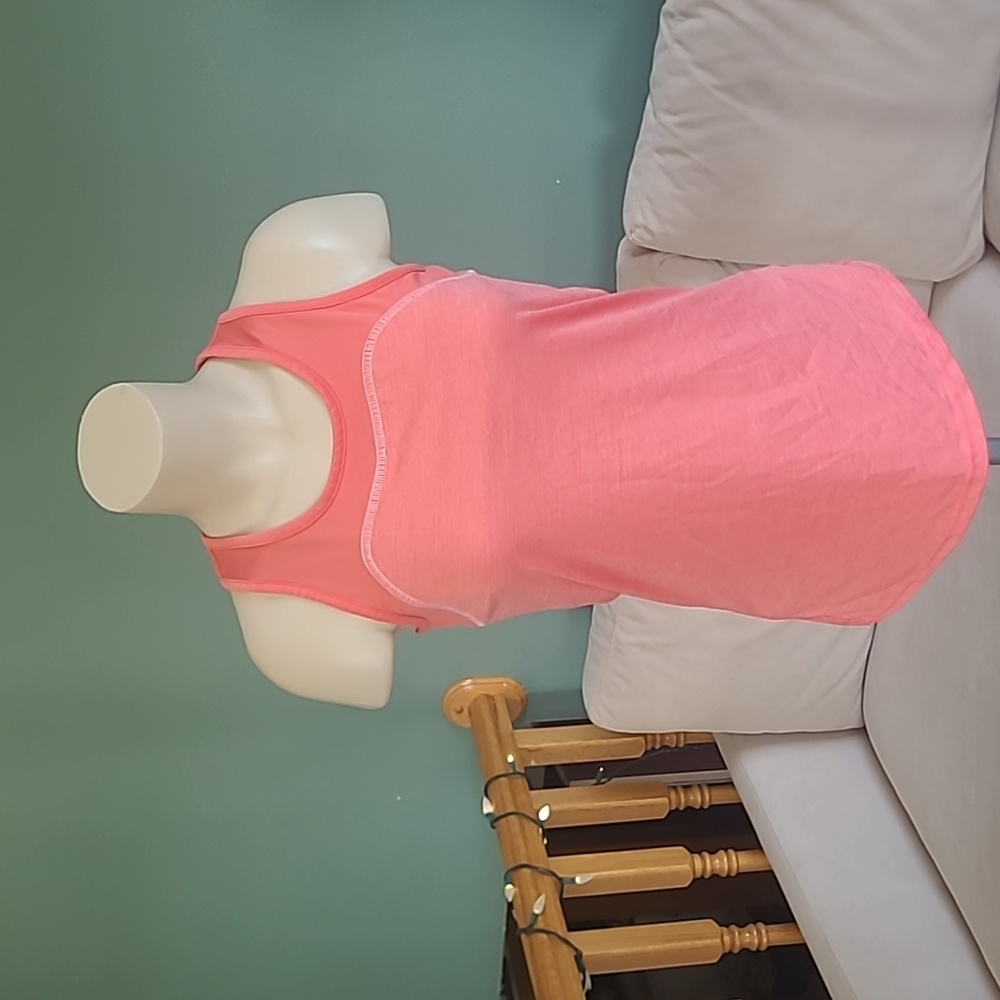 Bolle Tech Racerback athletic tank, peach/coral